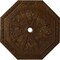 Ekena Millwork Spring Octagonal Medallion (Canopies up to 3"), 29 1/8"OD x 2 1/4"ID x 1 1/8"P, Root Beer Crackle CM30SPRBC - alternate 1